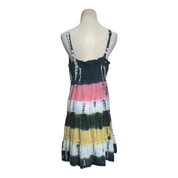Ocean Drive multicolor sleeveless tie dye striped dress size large - Picture 2 of 10